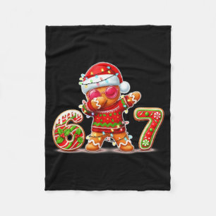 Kerst Gingerbread Zes Zeven 67 Ijs Drip  Fleece Deken