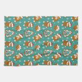 Kerst gingerkoek koekjes theedoek (Horizontaal)