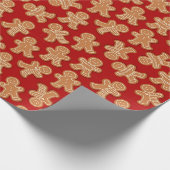 Kerst Gingerkoekjes Cadeaupapier (Hoek)