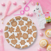 Kerst gingerkoekjes papieren bordje (Feest)