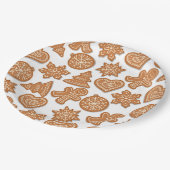 Kerst gingerkoekjes papieren bordje (Gekanteld)
