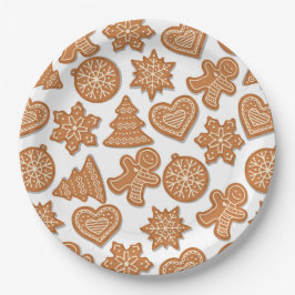 Kerst gingerkoekjes papieren bordje