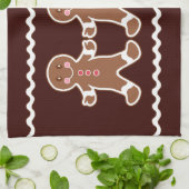Kerst Gingersnap Keukenhanddoek  (Gevouwen)