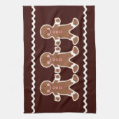 Kerst Gingersnap Keukenhanddoek  (Verticaal)