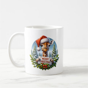 Kerst Giraf Koffiemok