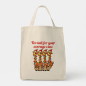Kerst Giraffes met Santa Hats en Lights Tote Bag (Achterkant)