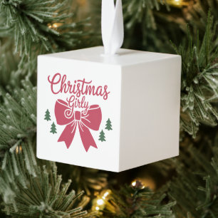 Kerst Girly Tree Bow esthetische cadeau voor haar Decoratie