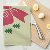 Kerst Girly Tree Bow esthetische cadeau voor haar Theedoek (Quarter Fold)