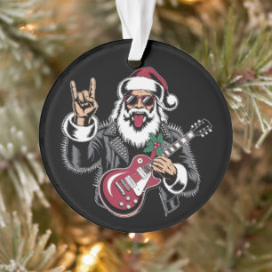 Kerst Gitaar Rock Leren Jas Kerstmis Xmas Ornament