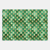 Kerst Glam Folie Metallic Glitter bomen Inpakpapier Vel (Voorkant 3)