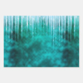 Kerst Glam Folie Metallic Glitter Icicle Inpakpapier Vel (Voorkant 3)