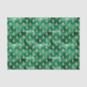 Kerst Glam glitters Kijk Groen Sparkle Bomen Tissuepapier (Voorkant)