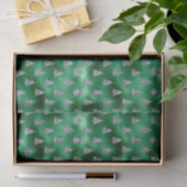 Kerst Glam glitters Kijk Groen Sparkle Bomen Tissuepapier (Geschenk)