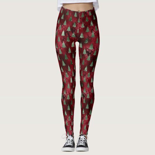 Kerst Glam Leggings (Voorkant)