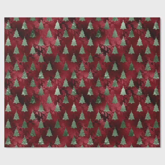 Kerst Glam Wrapping Papier (Vlak)