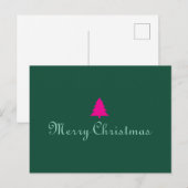 Kerst glas briefkaart (Voorkant / Achterkant)