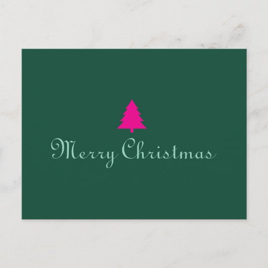 Kerst glas briefkaart (Voorkant)