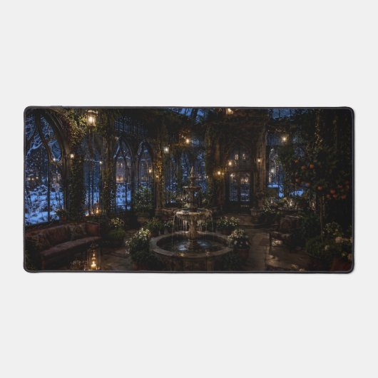 Kerst Glas Fontein Hal Bureaumat (Voorkant)