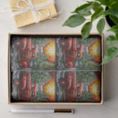 Kerst Glas-in-lood 27 Tissuepapier (Geschenk)