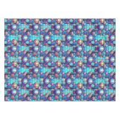 Kerst Glas in lood Bauble Pattern Tafelkleed (Voorkant (Horizontaal))