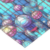 Kerst Glas in lood Bauble Pattern Tafelkleed (Gekanteld)