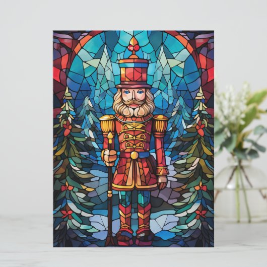 Kerst Glas in lood Kaart (Staand voorkant)