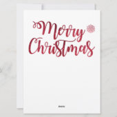 Kerst Glas in lood Kaart (Achterkant)