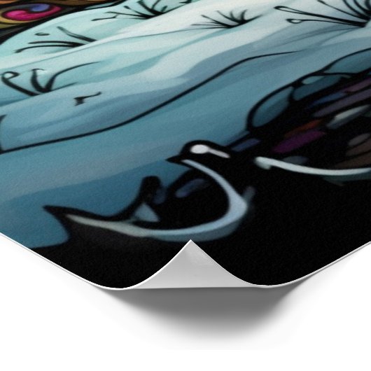 Kerst Glas in lood Poster (Hoek)