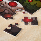 Kerst Glas in lood puzzel (Zijkant)