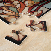 Kerst Glas in lood puzzel (Zijkant)