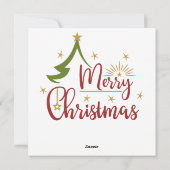 Kerst Glas in lood Wenskaart Feestdagenkaart (Achterkant)