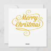 Kerst Glas in lood Wenskaart Feestdagenkaart (Achterkant)