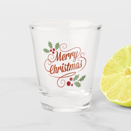 " kerst " - glas met vuursteentje (Voorkant)
