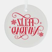 Kerst glazen kerstboomornament glas ornament (Achterkant)