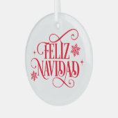 Kerst glazen kerstboomornament glas ornament (Voorkant links)