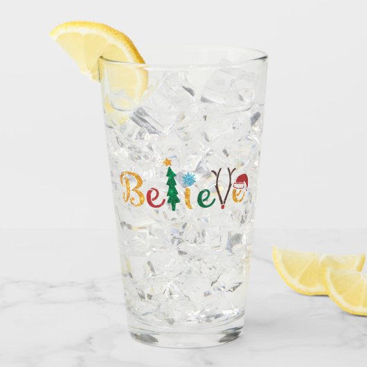 Kerst glazen mok (Voorkant ijs)