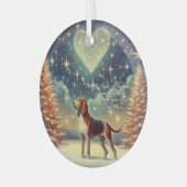 Kerst glazen ornament voor huisdieren (Voorkant links)