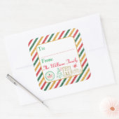 Kerst Glitter Airmail Verzendlabel Gift Labels (Envelop)