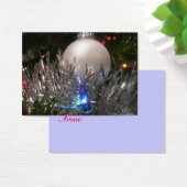 Kerst glitter cadeaukaart visitekaartje (Bureau)