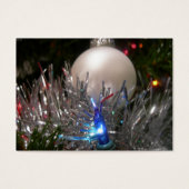 Kerst glitter cadeaukaart visitekaartje (Voorkant)