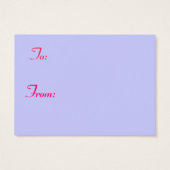 Kerst glitter cadeaukaart visitekaartje (Achterkant)