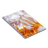 Kerst Glitter Roze & Witte Bal Notitieboek (Rechterzijde)