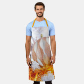 Kerst Glitter Roze & Witte Bal Schort (Gedragen)