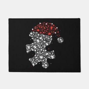 kerst glitter snow warm cadeau voor mannen aut deurmat