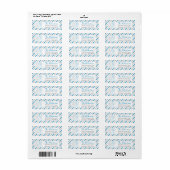 Kerst Glitter Vintage Luchtpost Etiket (Full Sheet)