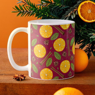 Kerst glühwein kruidige bordeaux koffiemok