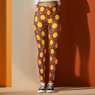 Kerst glühwein kruidige bordeaux leggings