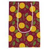 Kerst glühwein kruidige bordeaux medium cadeauzakje (Achterkant)