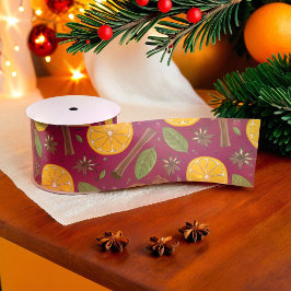 Kerst glühwein kruidige bordeaux satijnen lint