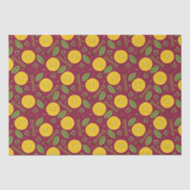 Kerst glühwein kruidige bordeaux tissuepapier